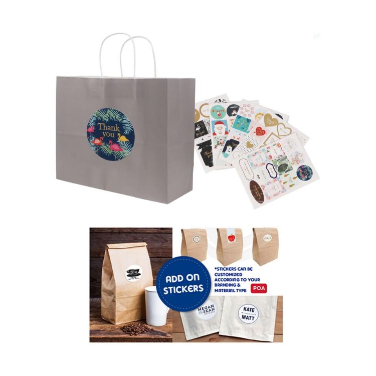 Picture of Twisted Handle Kraft Paper Bag(320x250x120mm)