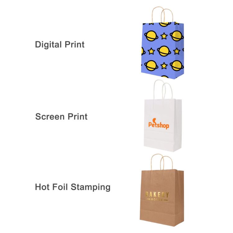 Picture of Twisted Handle Kraft Paper Bag(260x330x120mm)
