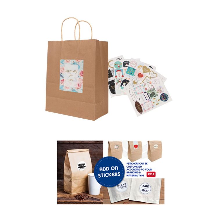 Picture of Twisted Handle Kraft Paper Bag(260x330x120mm)