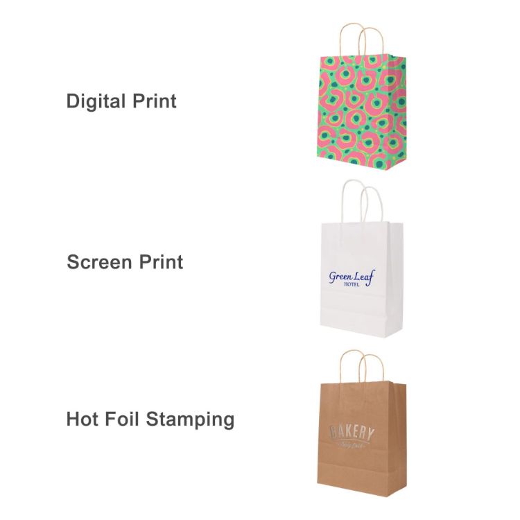 Picture of Twisted Handle Kraft Paper Bag(220x270x110mm)