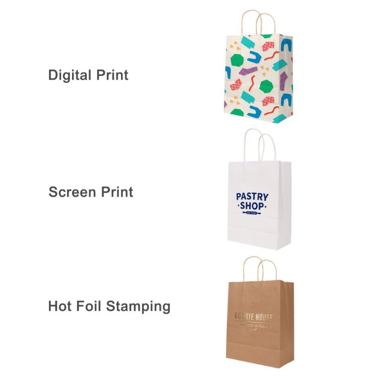 Picture of Twisted Handle Kraft Paper Bag (220x160x80mm)