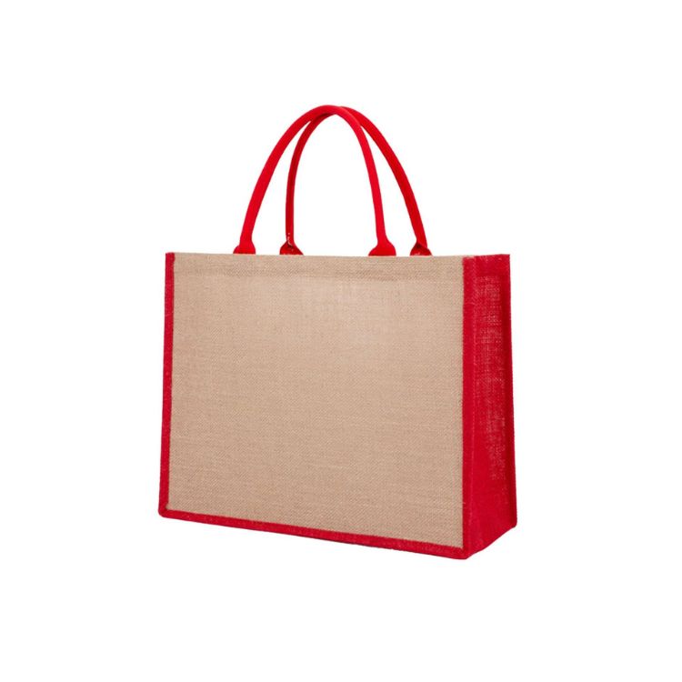 Picture of Coloured Jute Tote Bag