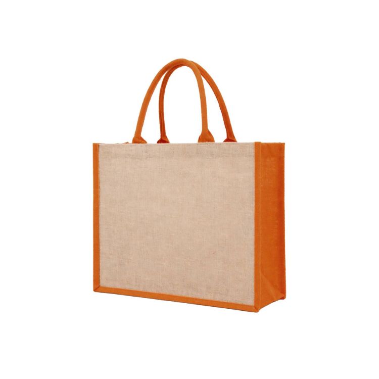 Picture of Coloured Jute Tote Bag