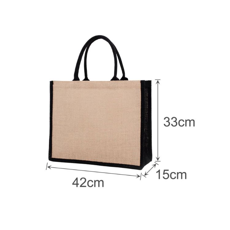 Picture of Coloured Jute Tote Bag