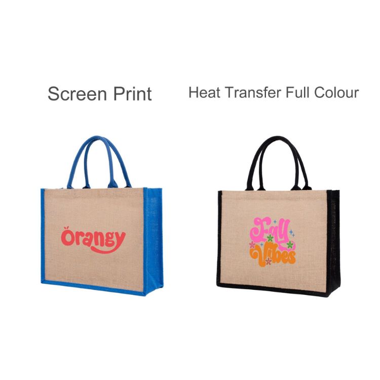 Picture of Coloured Jute Tote Bag