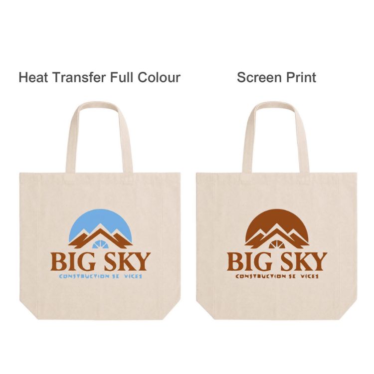 Picture of 140gsm Short Handle Calico Bag with Gusset
