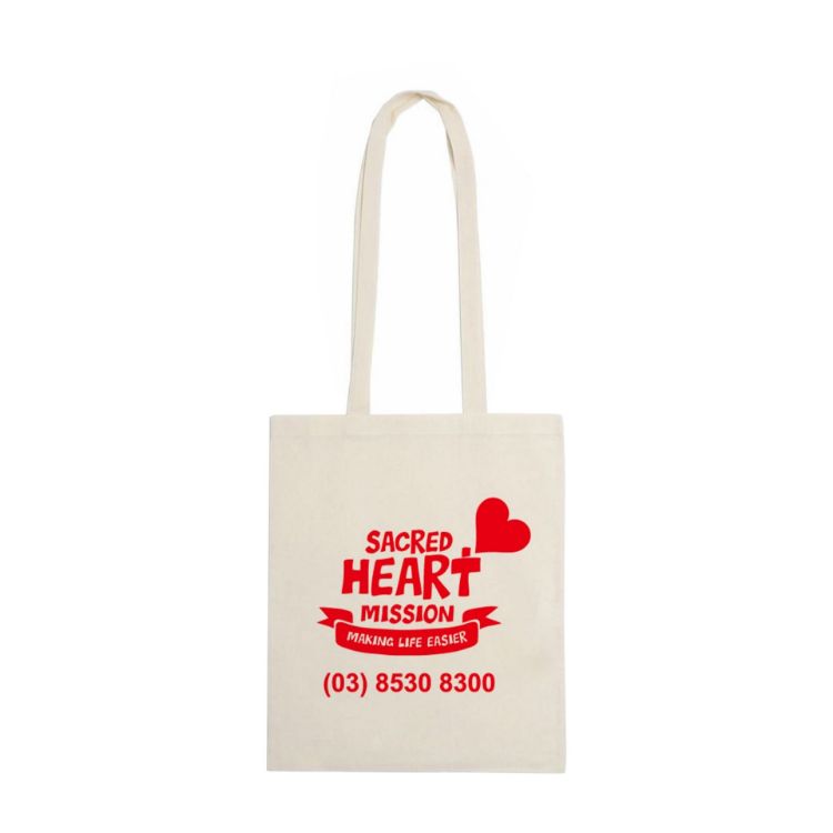 Picture of 140gsm Long Handle Calico Bag