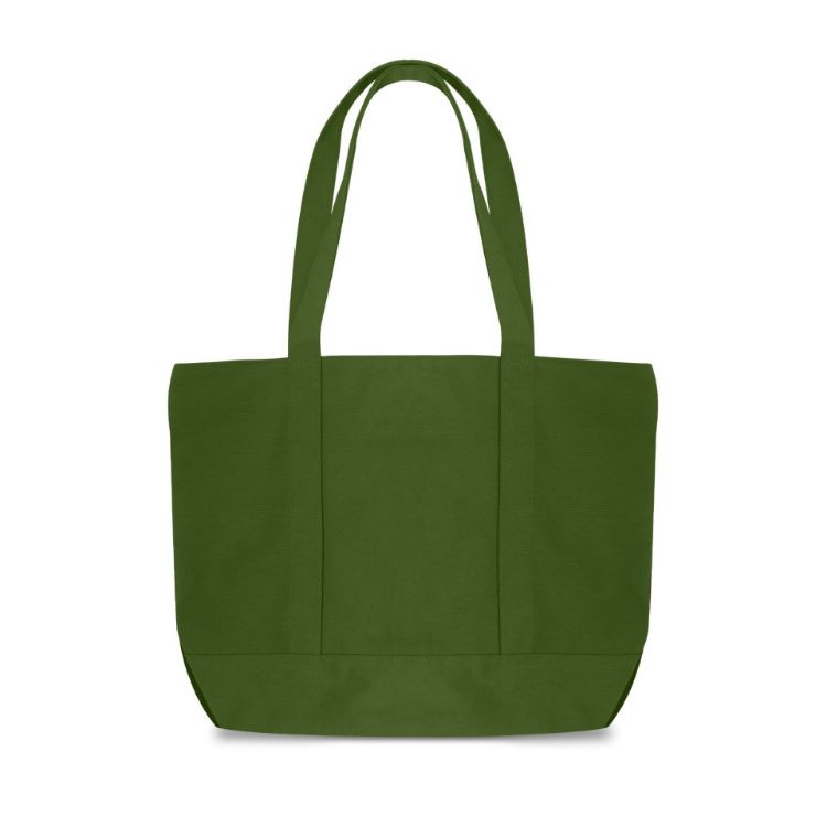 Picture of Canvas Zippered Tote Shoulder Bag