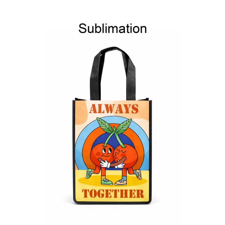 Picture of Full Colour Sublimation Panel Tote Bag - Small