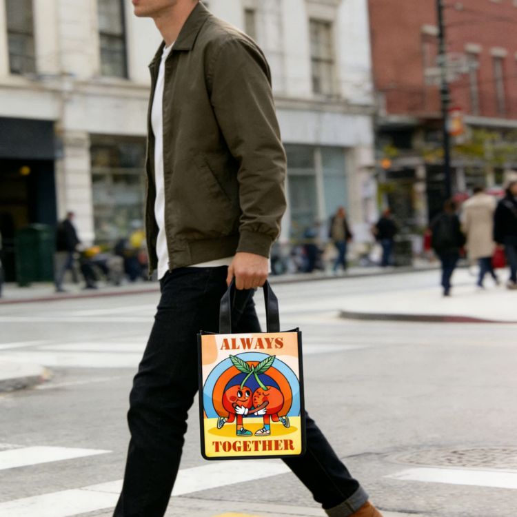 Picture of Full Colour Sublimation Panel Tote Bag - Small
