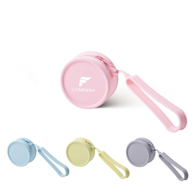 Picture of Round Silicone Coin Pouch