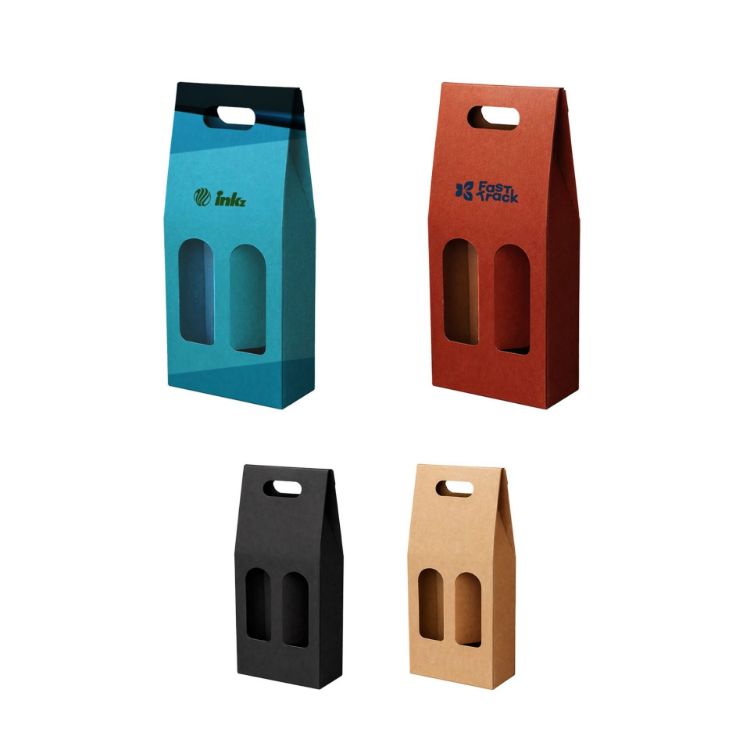 Picture of Double Bottle Portable Wine Box