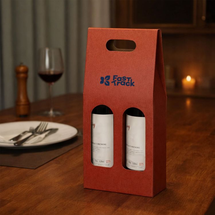 Picture of Double Bottle Portable Wine Box