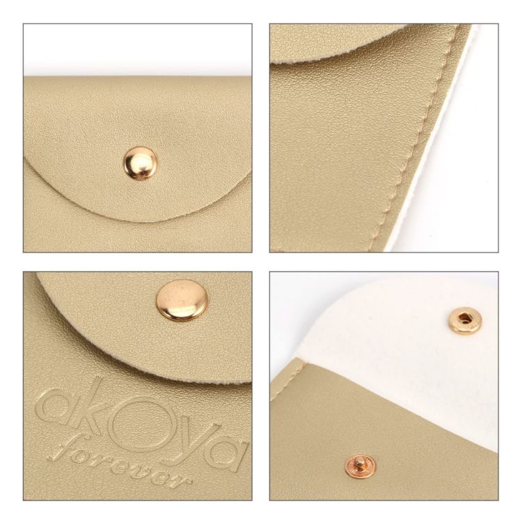 Picture of Oval PU Leather Jewellery Pouch