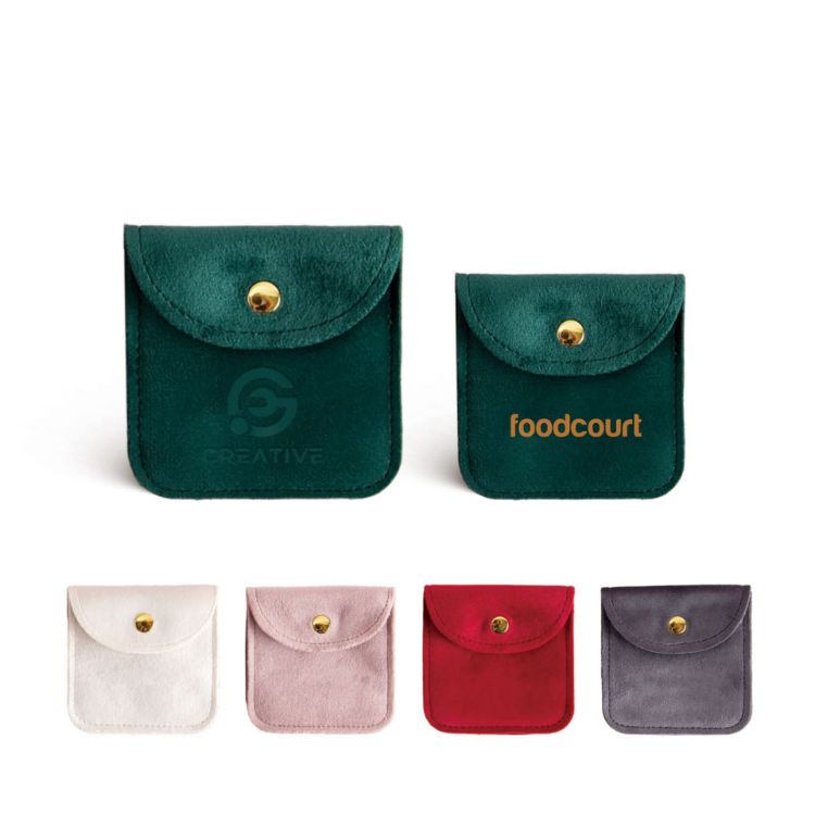 Picture of Square Velvet Jewellery Pouch