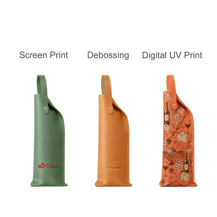 Picture of Elegant PU Leather Wine Bag