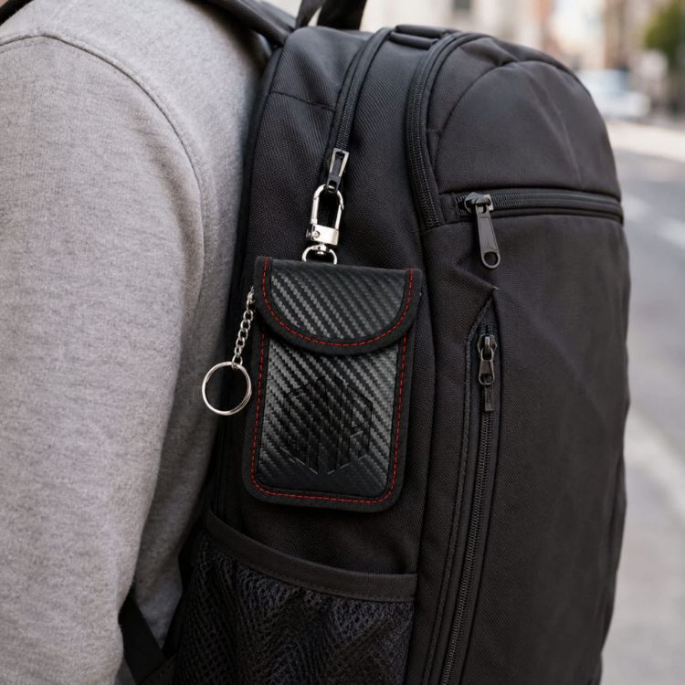 Picture of Carbon Fibre Faraday Key Pouch