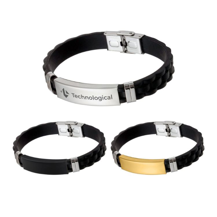 Picture of Stainless Steel Buckle Latch Bracelet