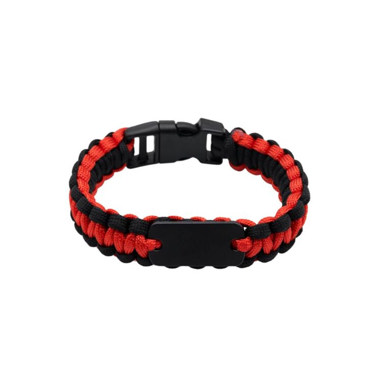 Picture of Paracord Bracelet with Metal Plate