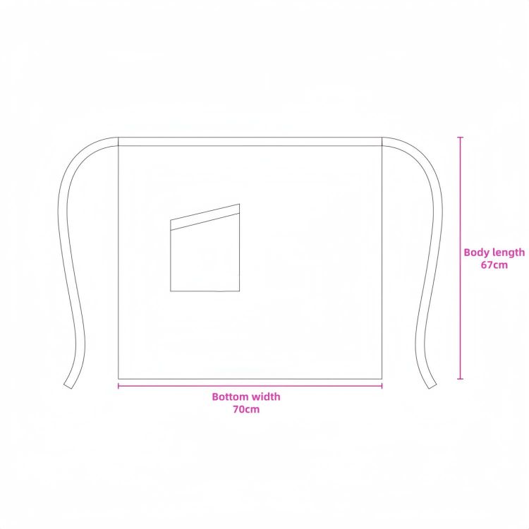 Picture of 100% Polyester Half Apron With Pocket