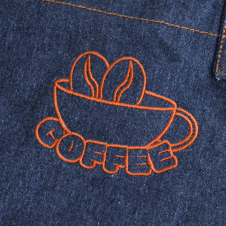 Picture of Poly-Cotton Denim Full Bib Apron With Neck Strap