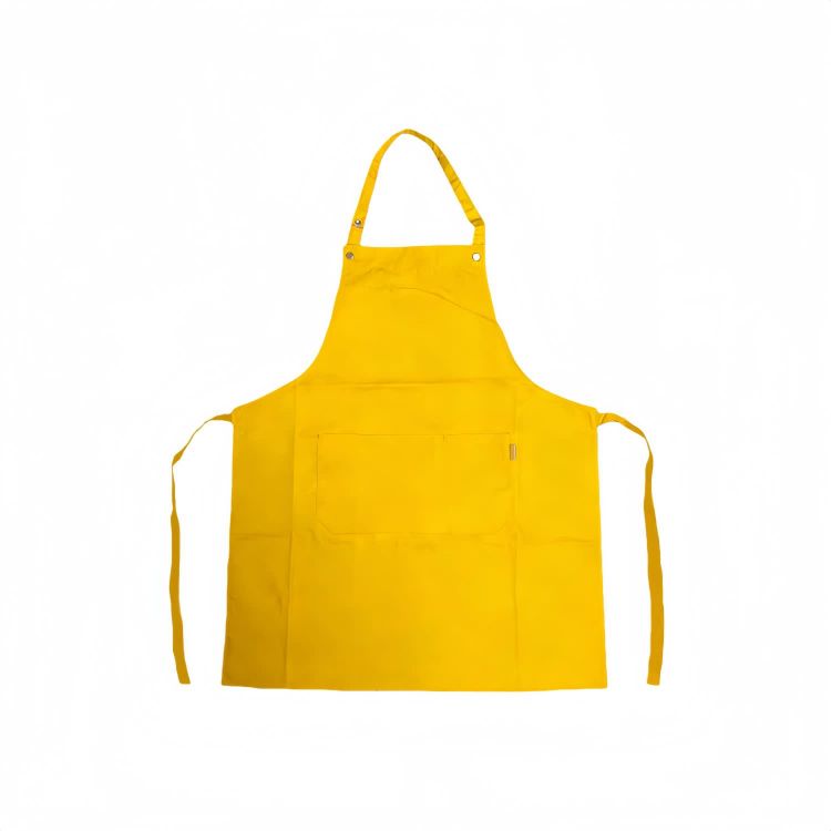Picture of Poly-Cotton Canvas Full Bib Apron With Colour Neck Strap