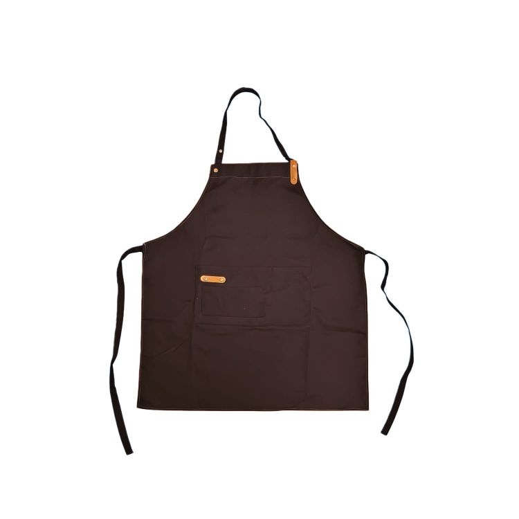 Picture of Poly-Cotton Canvas Full Bib Apron With Neck Strap