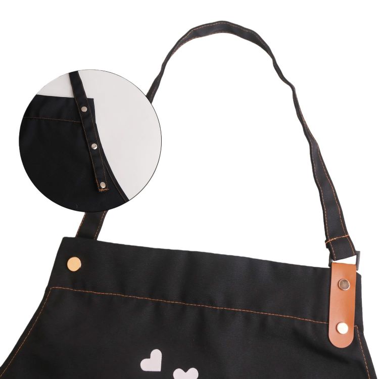 Picture of Poly-Cotton Canvas Full Bib Apron With Neck Strap
