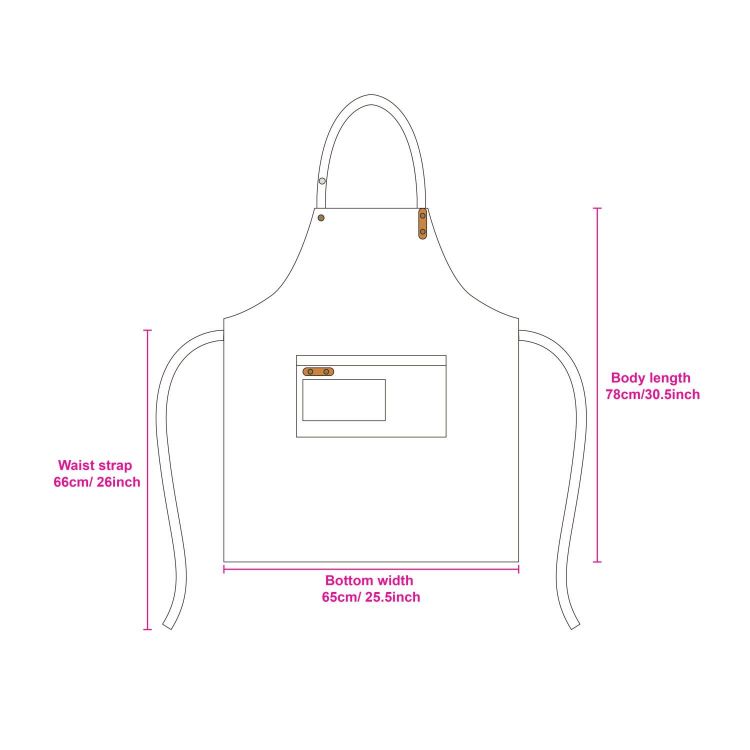 Picture of Poly-Cotton Canvas Full Bib Apron With Neck Strap