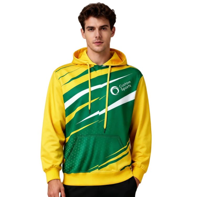 Picture of Unisex Adults Polyester Spandex Sublimated Hoodie With Pocket