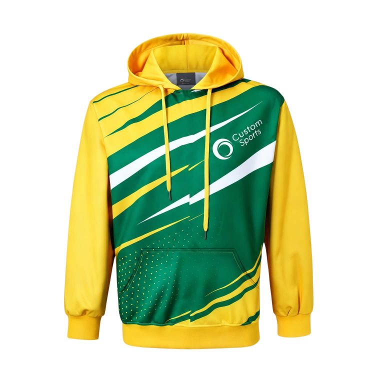 Picture of Unisex Adults Polyester Spandex Sublimated Hoodie With Pocket