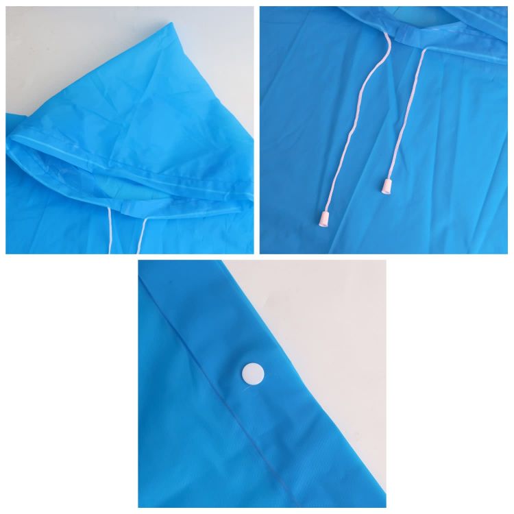 Picture of Reusable Adult PEVA Screen Print Rain Poncho