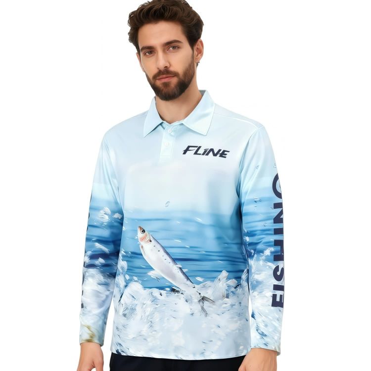 Picture of Men's Polyester Spandex Sublimated Fishing POLO