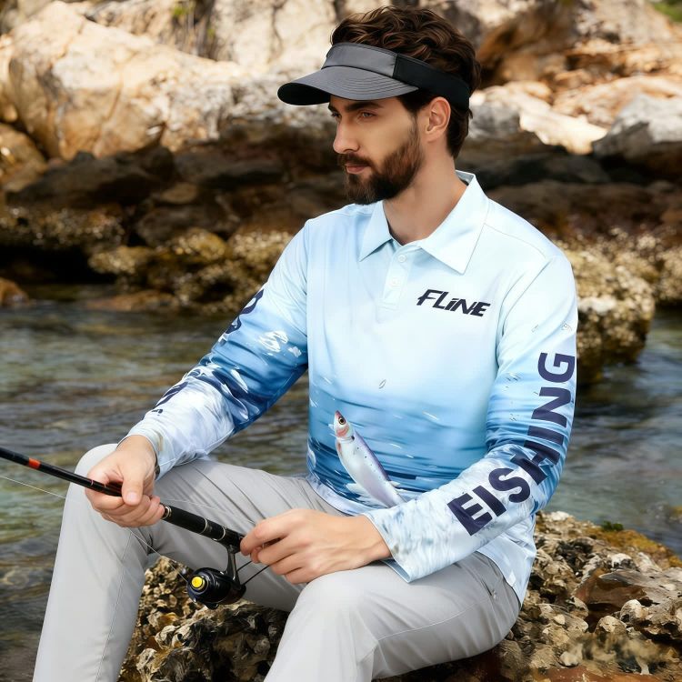 Picture of Men's Polyester Spandex Sublimated Fishing POLO