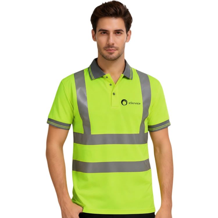 Picture of Unisex Polyester Hi-Vis Reflective S/S Polo