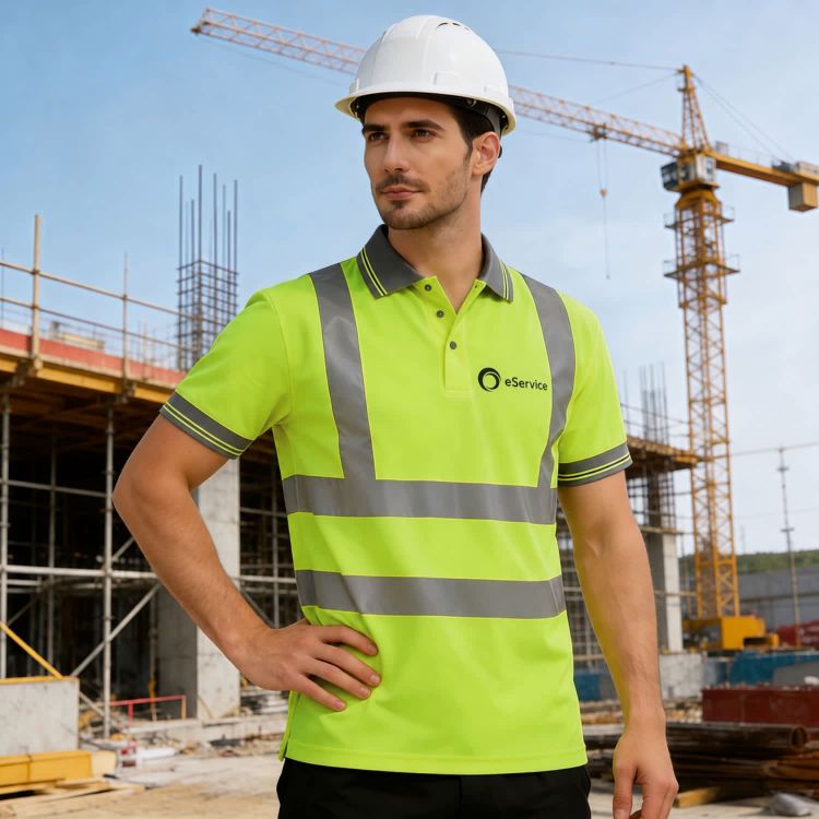 Picture of Unisex Polyester Hi-Vis Reflective S/S Polo