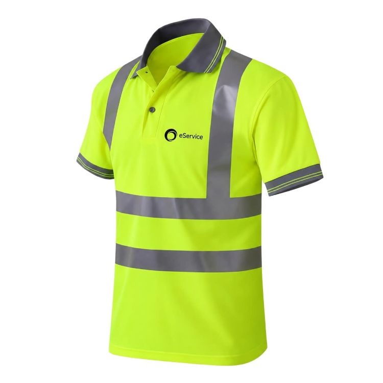 Picture of Unisex Polyester Hi-Vis Reflective S/S Polo