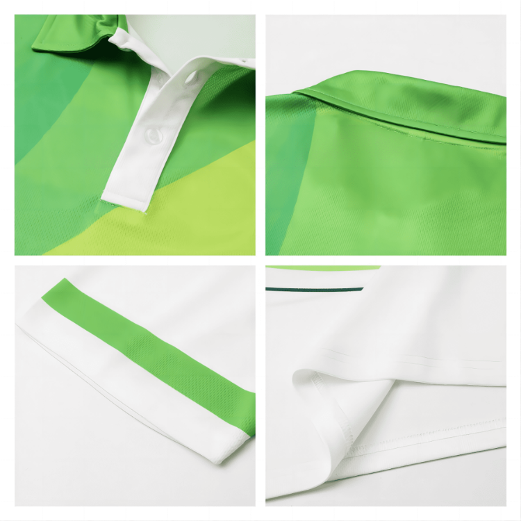 Picture of Unisex Adults RPET Micro Mesh Sublimated Basic Long Sleeves POLO