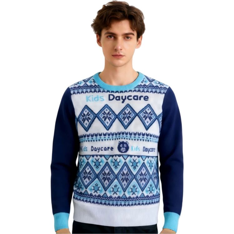 Picture of Unisex Winter Acrylic Cotton Jacquard Sweater