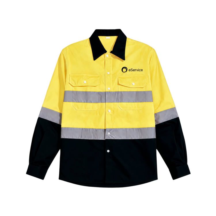 Picture of Unisex Cotton Hi-Vis Reflective L/S Shirt