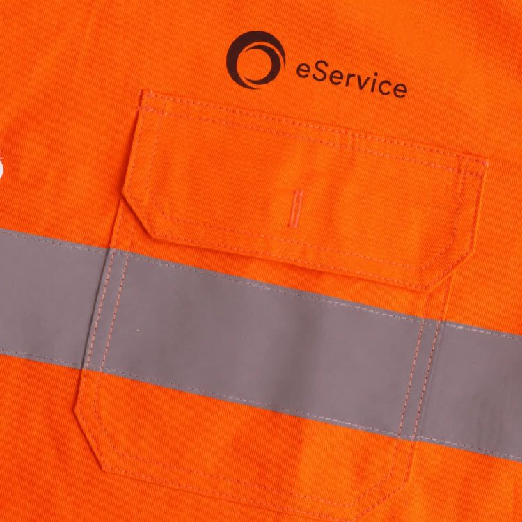 Picture of Unisex Cotton Hi-Vis Reflective L/S Shirt