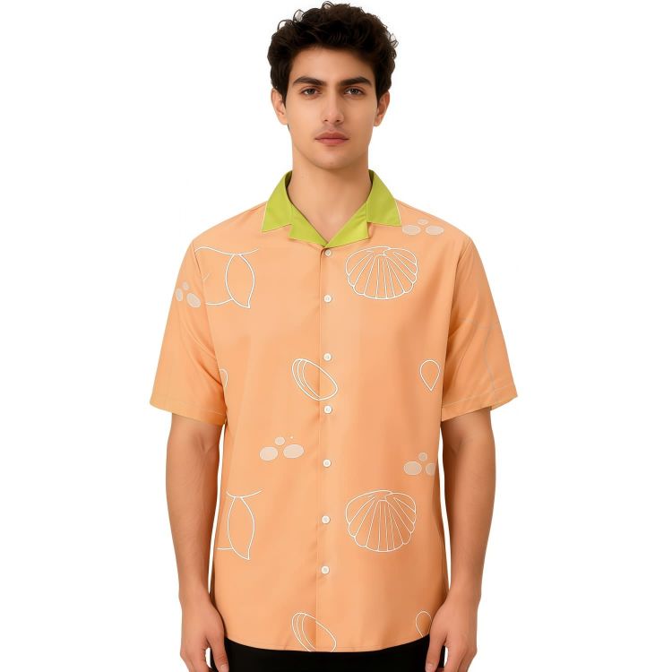 Picture of Men's Polyester Spandex Sublimated Cuban Collar Shirt