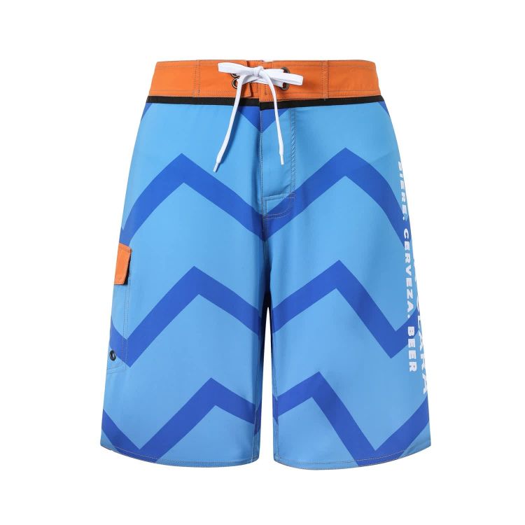 Picture of Men's Polyester Spandex Sublimated Swim Shorts Knee Length