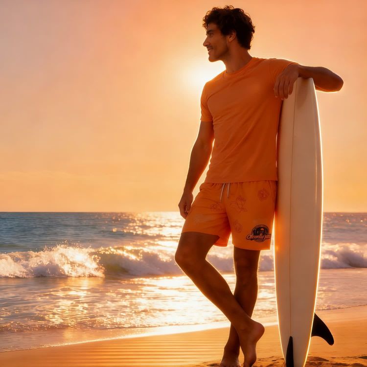 Picture of Men's Polyester Spandex Sublimated Swim Shorts