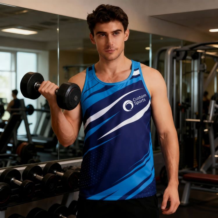 Picture of 100% Polyester Sublimated Sports Singlet