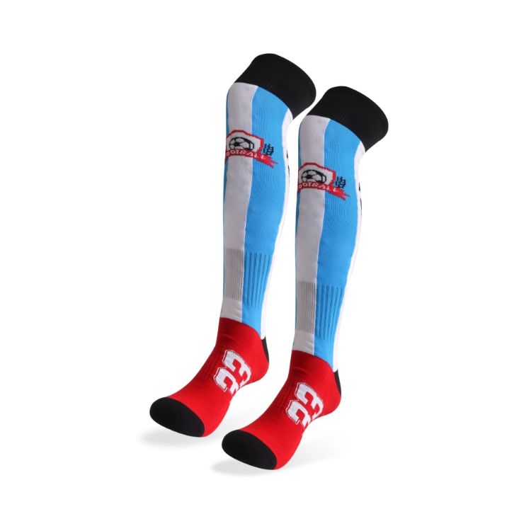 Picture of Knee High Custom Pattern Football Socks - With Towel Bottom