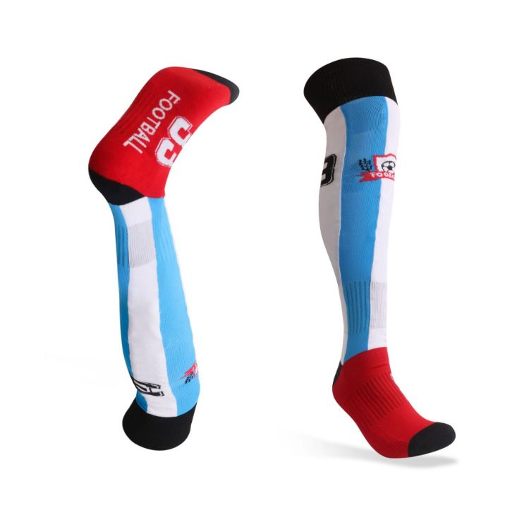 Picture of Knee High Custom Pattern Football Socks - With Towel Bottom