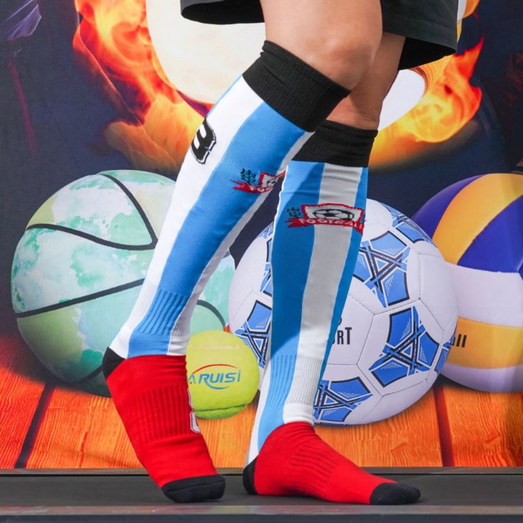 Picture of Knee High Custom Pattern Football Socks - With Towel Bottom