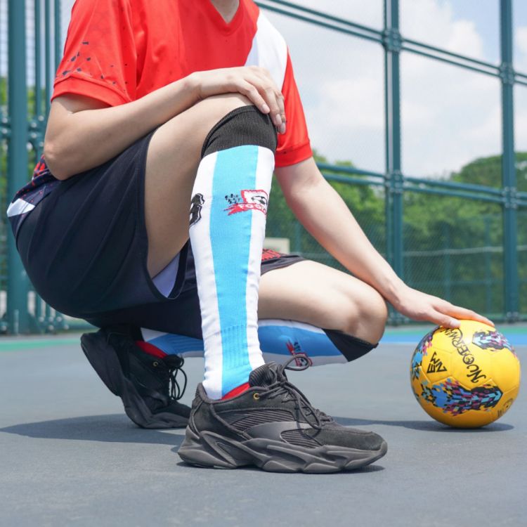 Picture of Knee High Custom Pattern Football Socks - With Towel Bottom