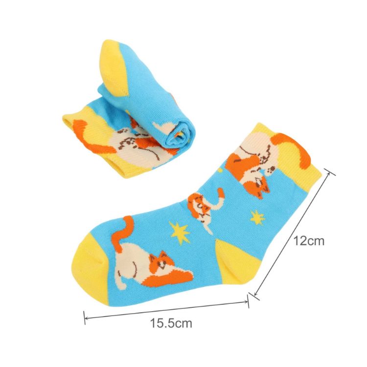 Picture of Ear Shaped Crew Kids Custom Pattern Woven Socks